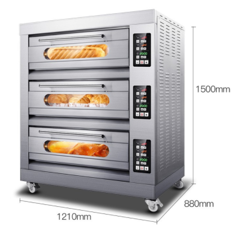 商用大型電烤箱_烘焙烤箱_披薩三層六盤烘焙蛋糕烤爐